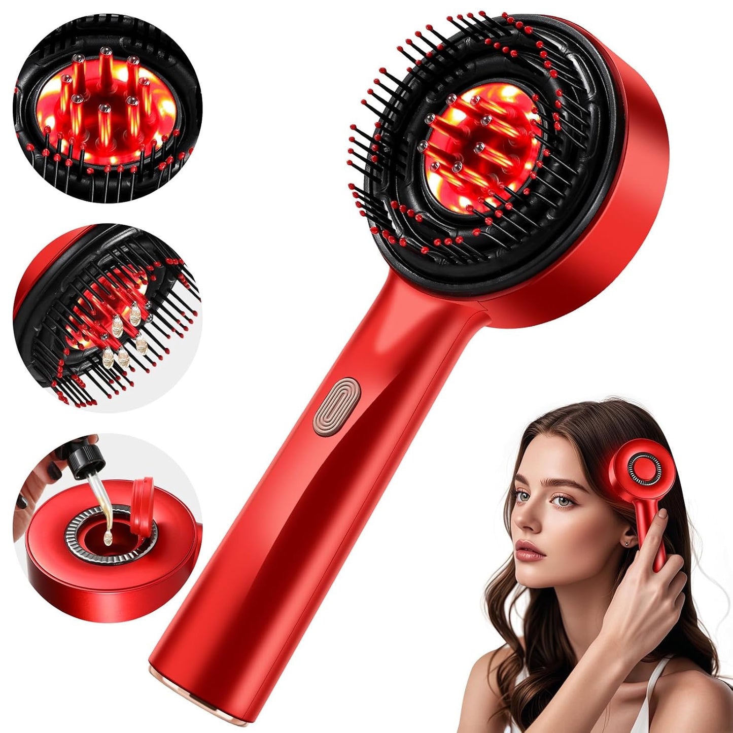 Electric massage comb