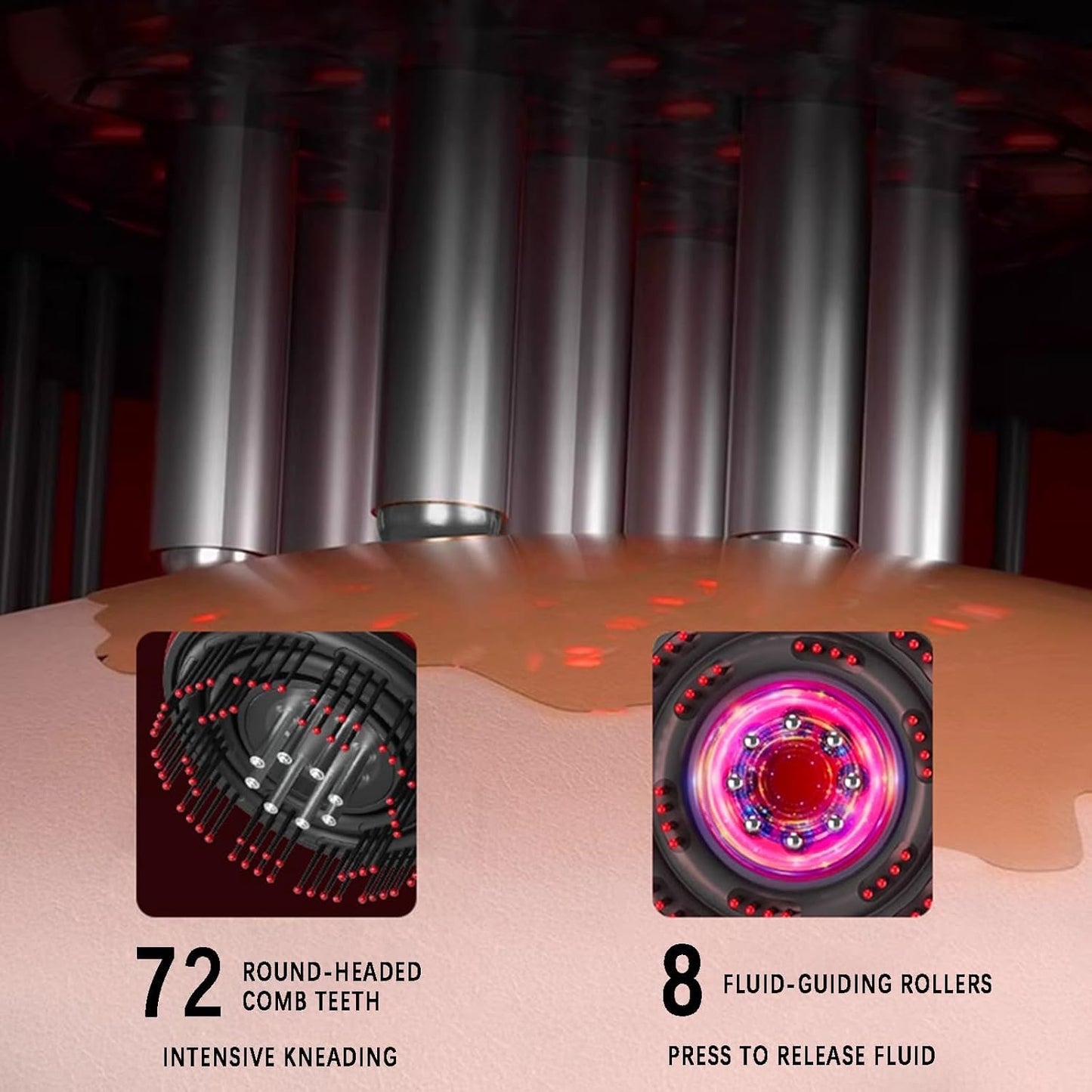 Electric massage comb
