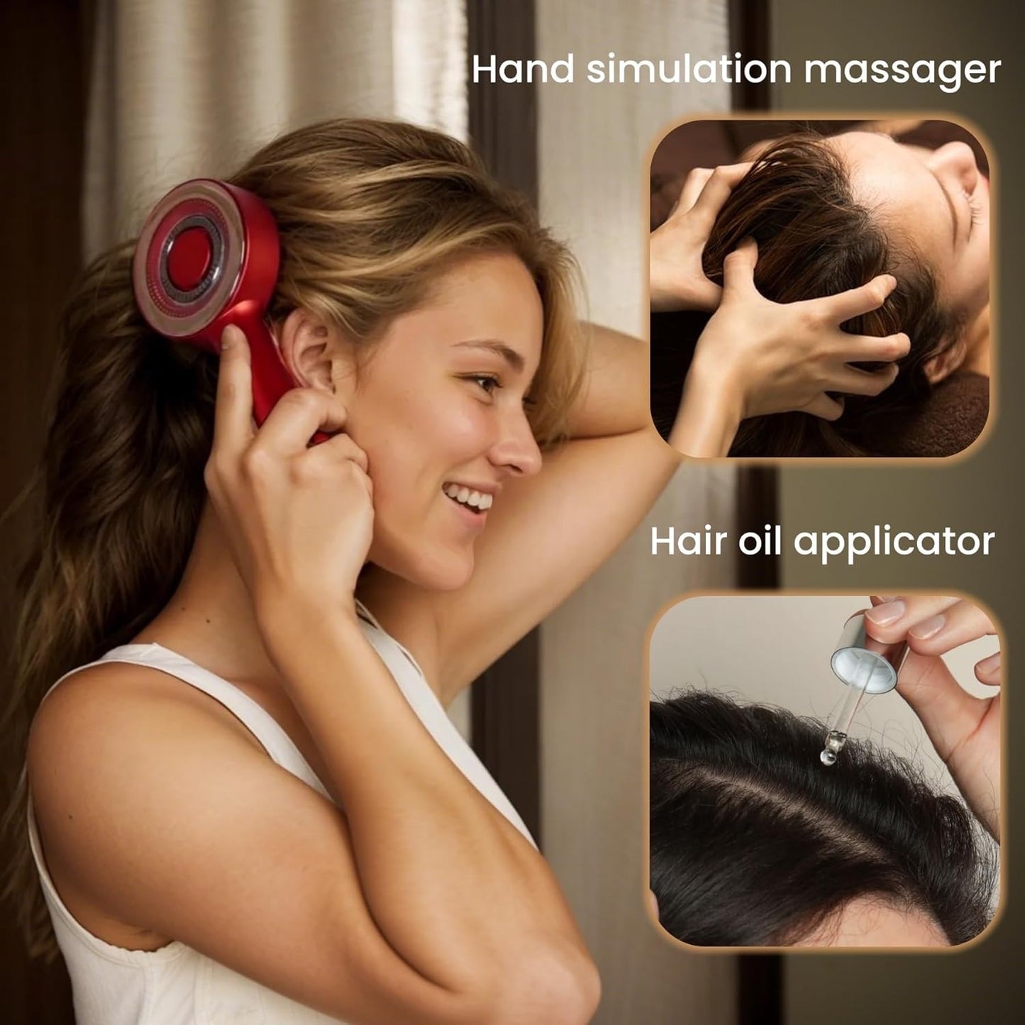 Electric massage comb