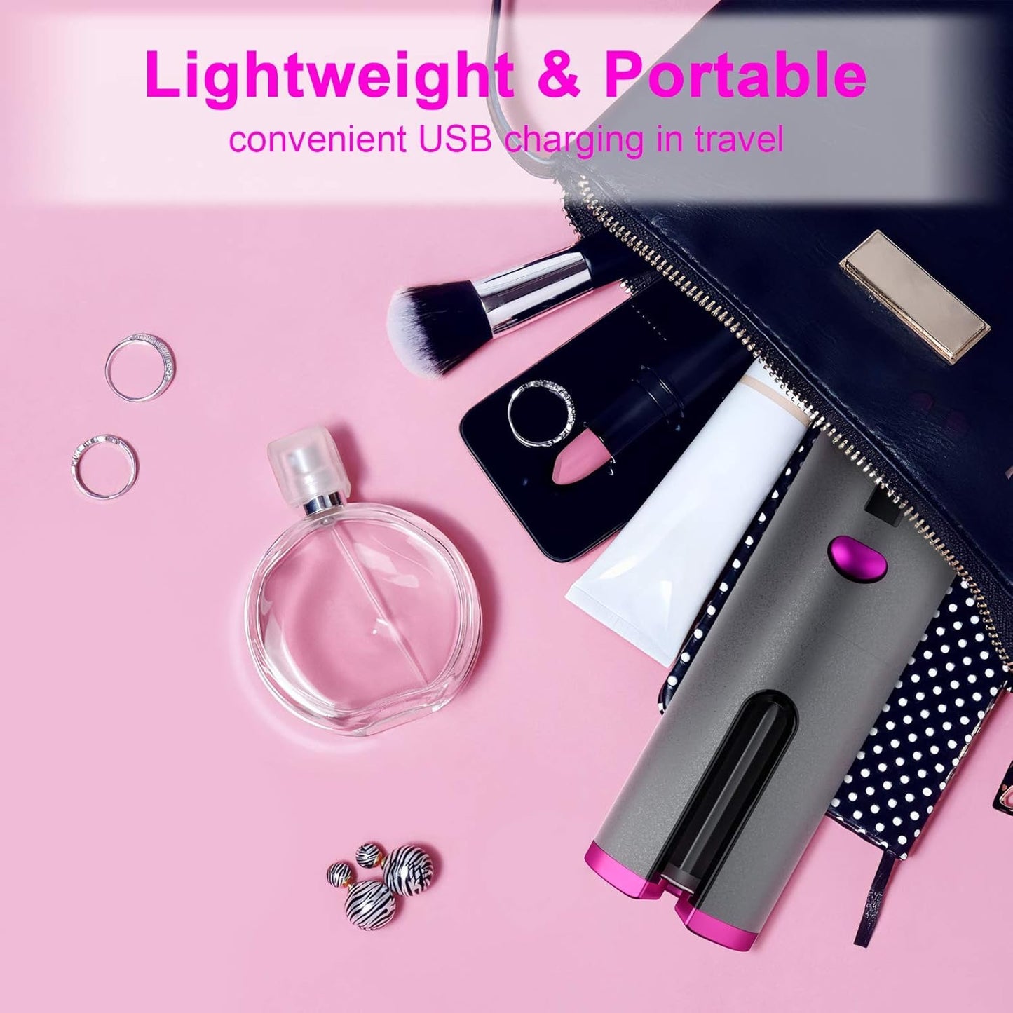 Cordless hair curler
