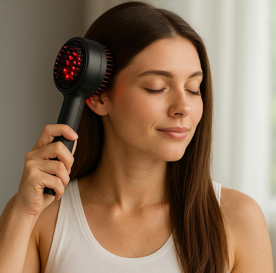 Electric massage comb