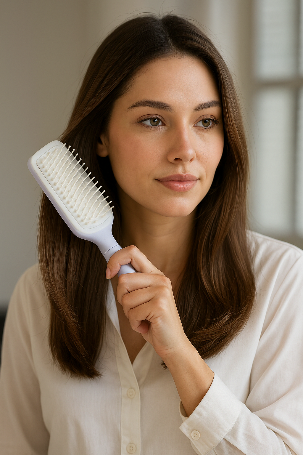 Self-cleaning hair comb