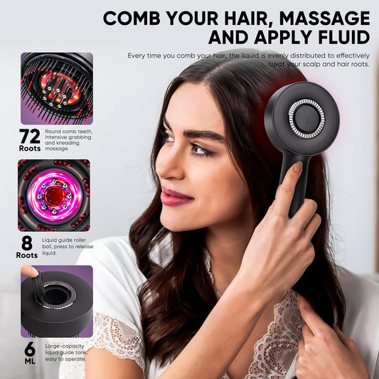 Electric massage comb