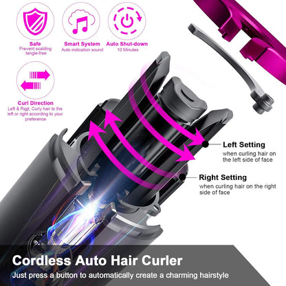 Cordless hair curler