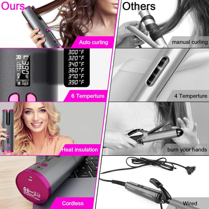 Cordless hair curler