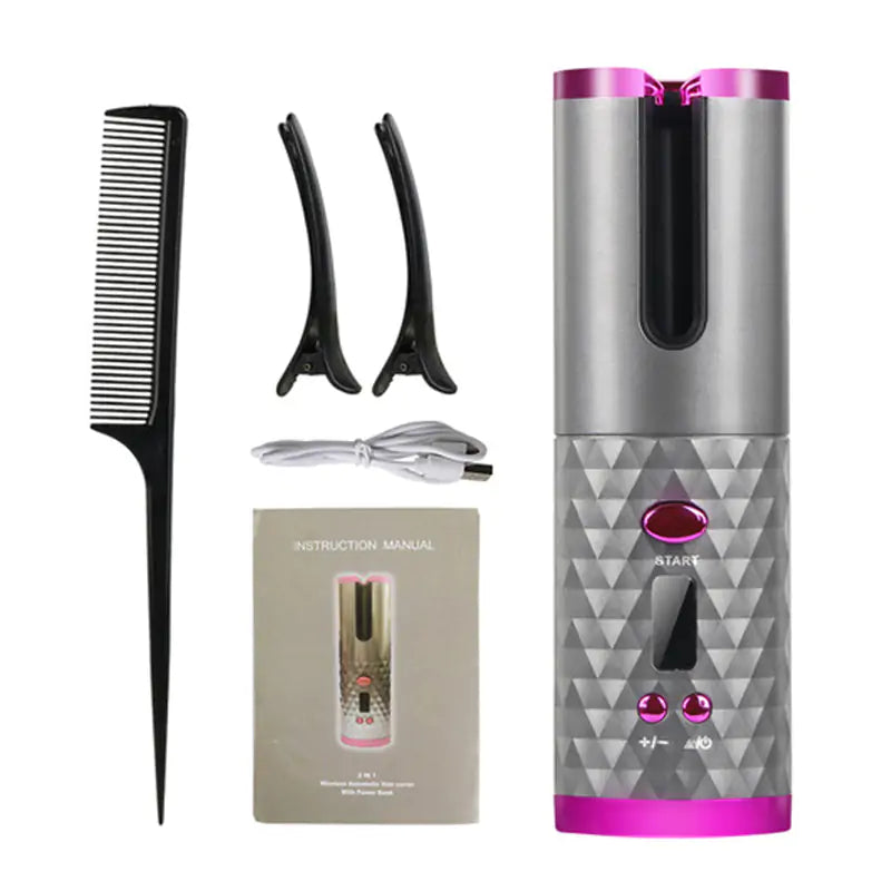 Cordless hair curler