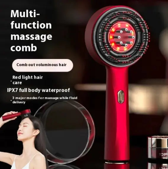 Electric massage comb