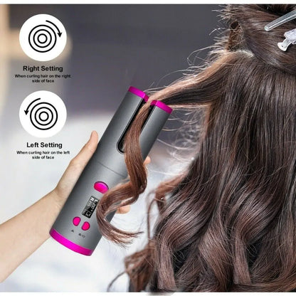 Cordless hair curler